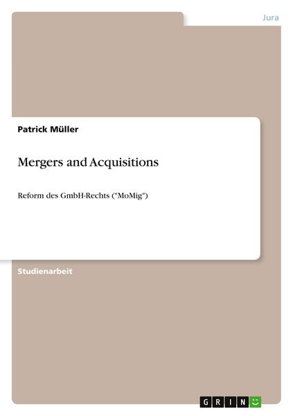 Produktbild: Mergers and Acquisitions