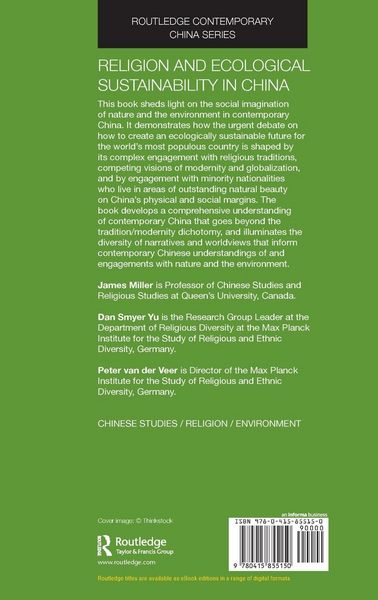 Produktbild: Religion and Ecological Sustainability in China