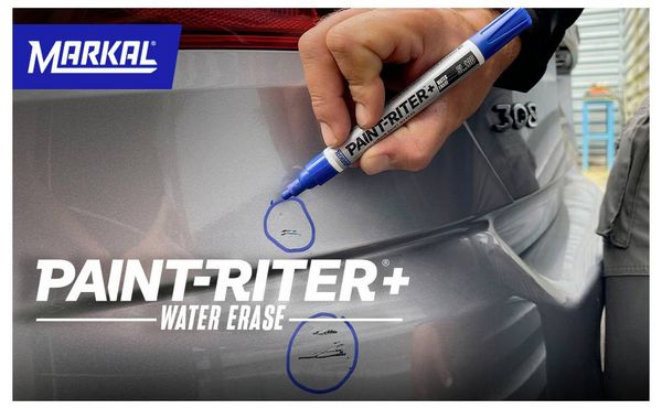 Produktbild: Markal PAINT-RITER+ WATER ERASE SL130 31200226 Lackmarker Gelb (fluoreszierend) 4mm