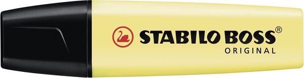 Textmarker - STABILO BOSS ORIGINAL Pastel-6er Pack-pudriges Gelb,cremige Pfirsichfarbe,rosiges Rouge,Schimmer v. Lila,Hauch v. Minzgrün,zartes Türkis