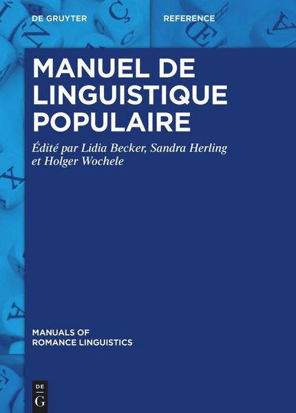 Produktbild: Manuel de linguistique populaire