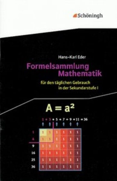 Formelsammlung Mathematik, Geheftet von Hans-Karl Eder, Schöningh Verlag in Westermann Bildungsmedien, 9783140370035