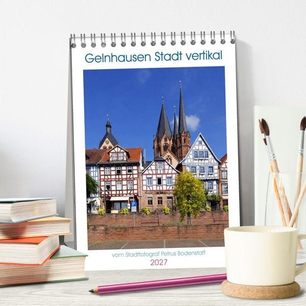 Produktbild: Gelnhausen Stadt vertikal (Tischkalender 2027 DIN A5 hoch), CALVENDO Monatskalender