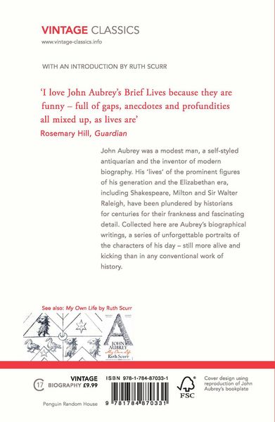 Produktbild: Aubrey, J: Aubrey's Brief Lives