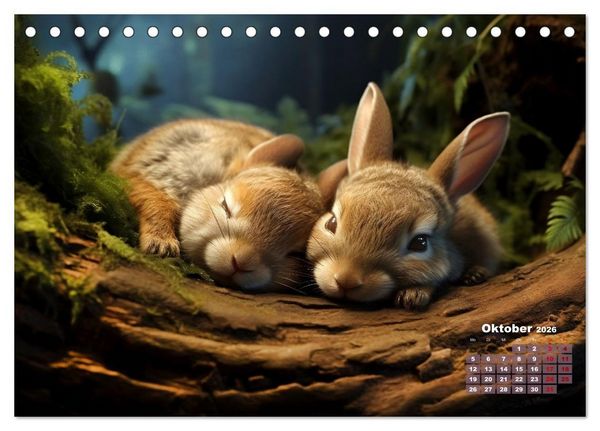 Produktbild: Wenn sie schlafen... (Tischkalender 2026 DIN A5 quer), CALVENDO Monatskalender