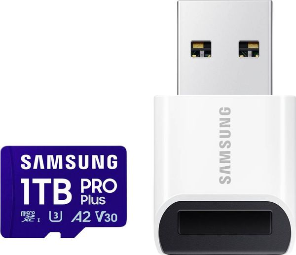 Samsung microSD Card PRO Plus (2023) miniSDXC-Karte Retail 1TB Class 10, UHS-Class 1, Class 3 UHS-I , v30 Video Speed Cl