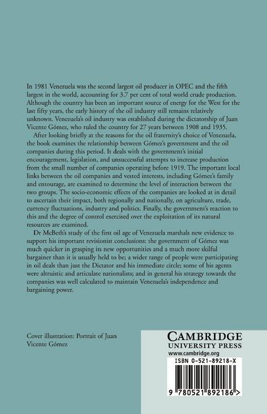Produktbild: Juan Vicente Gomez and the Oil Companies in Venezuela, 1908 1935