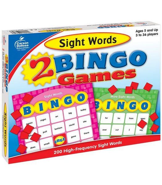 Produktbild: Sight Words: 2 Bingo Games