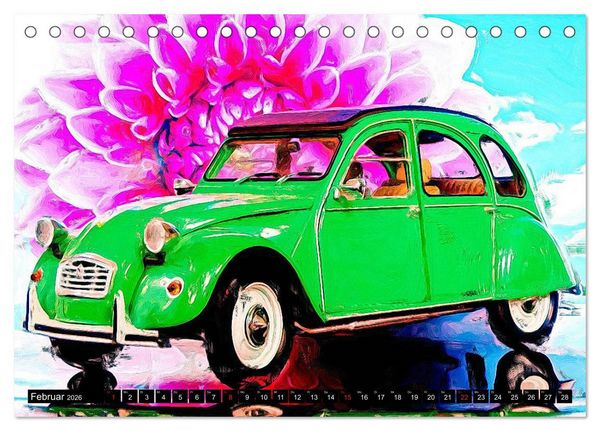 Produktbild: 70 Jahre 2CV (Tischkalender 2026 DIN A5 quer), CALVENDO Monatskalender