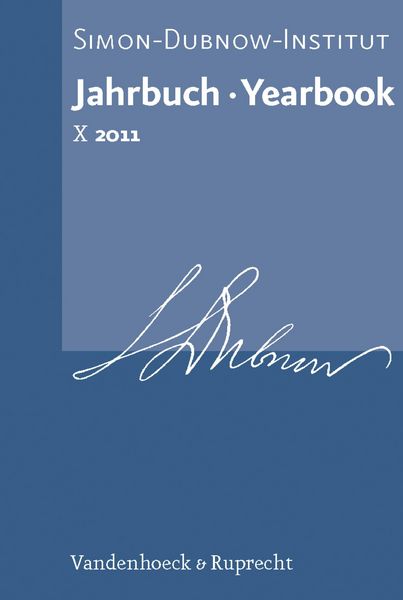 Produktbild: Jahrbuch des Simon-Dubnow-Instituts / Simon Dubnow Institute Yearbook X (2011)