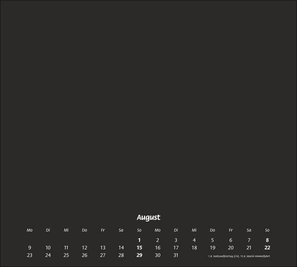 Produktbild: times&more Bastelkalender schwarz 2027