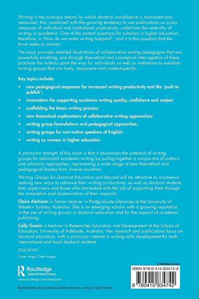 Produktbild: Writing Groups for Doctoral Education and Beyond