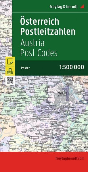 Produktbild: freytag & berndt &Ouml;sterreich Postleitzahlen 1:500.000