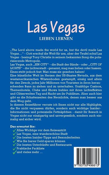 Produktbild: Las Vegas lieben lernen: Der perfekte Reisef&uuml;hrer f&uuml;r einen unvergesslichen Aufenthalt in Las Vegas inkl. Insider-Tipps und Packliste