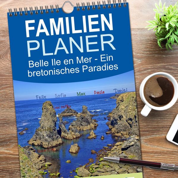 Produktbild: Familienplaner 2026 - Belle Ile en Mer - Ein bretonisches Paradies mit 5 Spalten (Wandkalender, 21 x 45 cm) CALVENDO