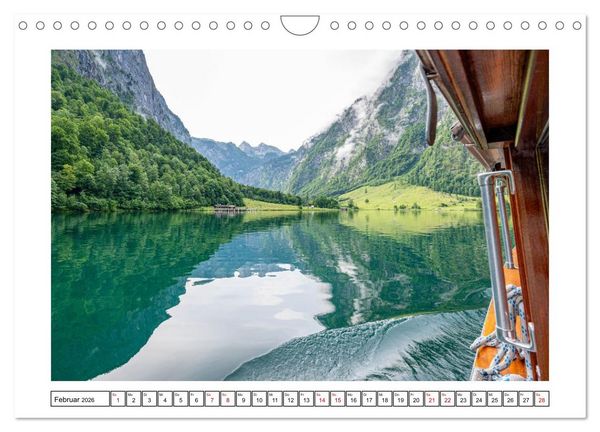 Produktbild: Morgen am K&ouml;nigssee - Spiegelungen und Stille (Wandkalender 2026 DIN A4 quer), CALVENDO Monatskalender