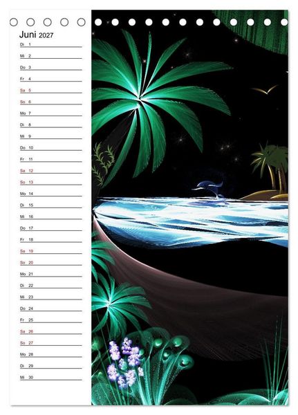 Produktbild: Textile Gewebekunst (Tischkalender 2027 DIN A5 hoch), CALVENDO Monatskalender
