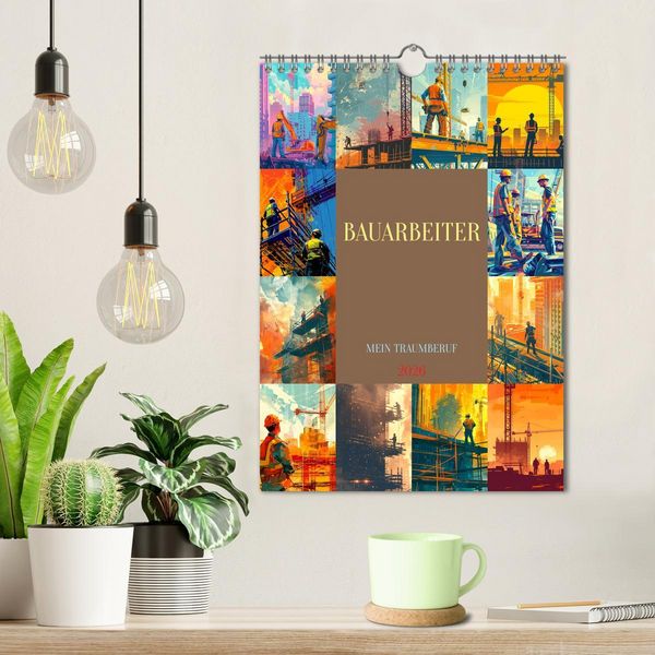 Produktbild: Bauarbeiter - Mein Traumberuf (Wandkalender 2026 DIN A4 hoch), CALVENDO Monatskalender