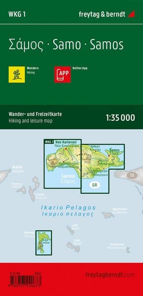 Produktbild: freytag & berndt Wanderkarte WKG 1 Samos 1:35.000