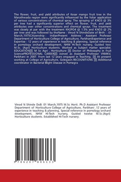 Produktbild: Response of Foliar Nnutrition to Induce Flowering in Mango