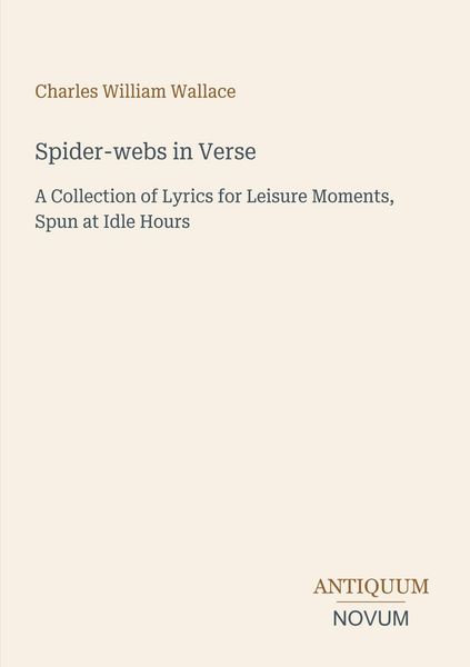 Produktbild: Spider-webs in Verse