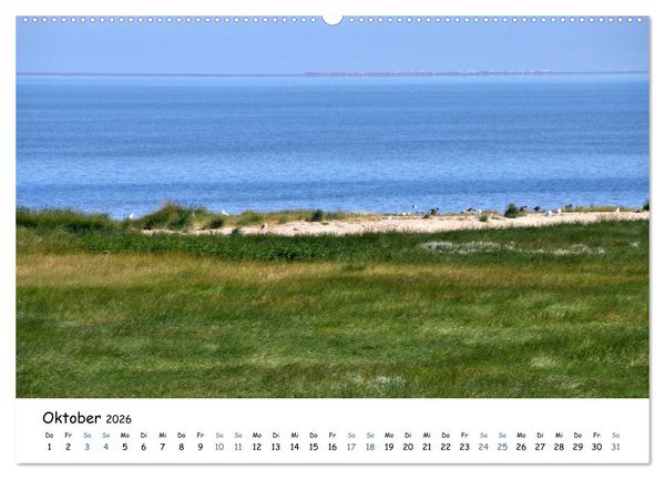 Produktbild: F&ouml;hr und Halligwelt 2026 (hochwertiger Premium Wandkalender 2026 DIN A2 quer), Kunstdruck in Hochglanz