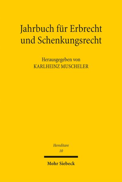 Produktbild: Jahrbuch f&uuml;r Erbrecht und Schenkungsrecht