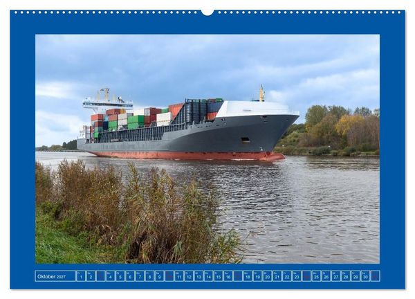 Produktbild: Unterwegs auf dem Nord-Ostsee-Kanal (hochwertiger Premium Wandkalender 2027 DIN A2 quer), Kunstdruck in Hochglanz