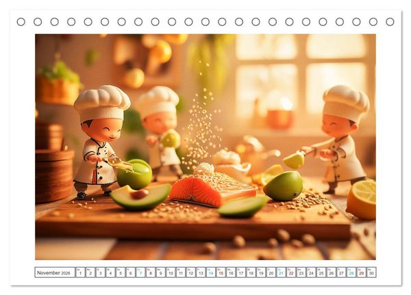 Produktbild: Zauberhafte Miniaturwelt (Tischkalender 2026 DIN A5 quer), CALVENDO Monatskalender