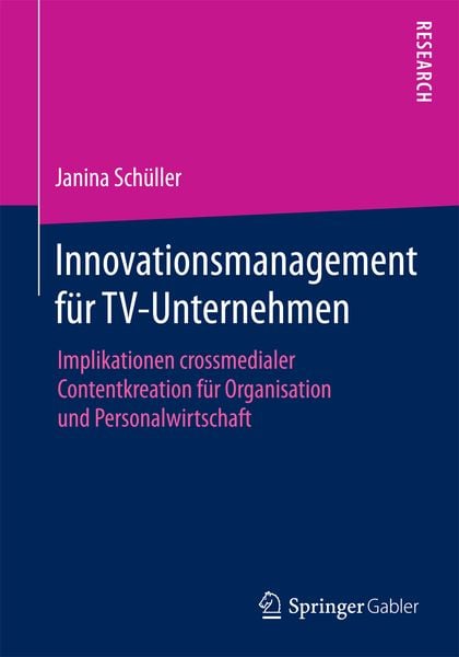 Produktbild: Innovationsmanagement f&uuml;r TV-Unternehmen