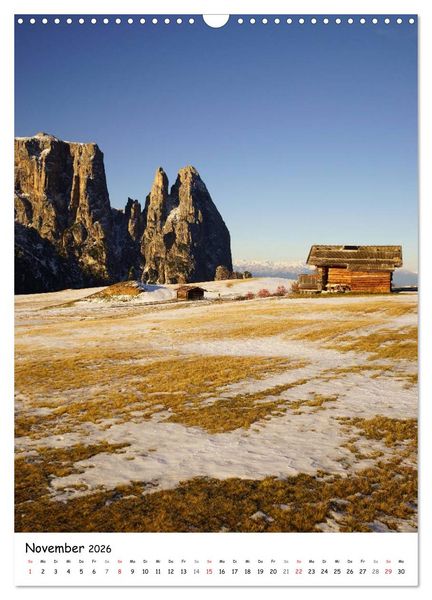 Produktbild: Die Dolomiten um S&uuml;dtirol (Wandkalender 2026 DIN A3 hoch), CALVENDO Monatskalender