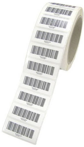 Produktbild: HT Instruments 2008550 Barcodeetiketten lfd. Nr. 0001-1000 Barcodeetiketten 1St.