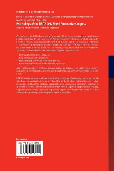 Produktbild: Proceedings of the FISITA 2012 World Automotive Congress