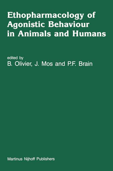 Produktbild: Ethopharmacology of Agonistic Behaviour in Animals and Humans
