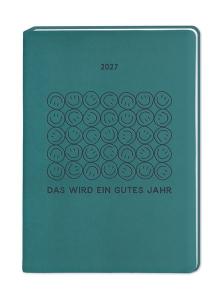 Produktbild: Terminplaner Lederlook 2027 Petrol