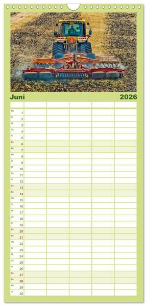 Produktbild: Familienplaner 2026 - Landwirtschaft - die Zukunft ist digital mit 5 Spalten (Wandkalender, 21 x 45 cm) CALVENDO