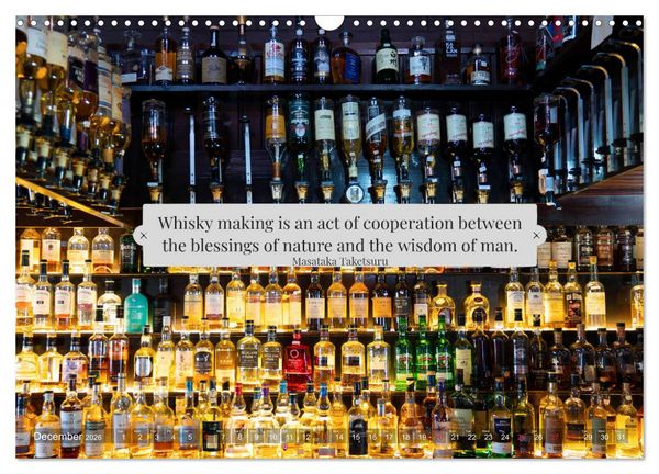 Produktbild: Wonderful Whisky Wisdom (Wall Calendar 2026 DIN A3 landscape), CALVENDO 12 Month Wall Calendar