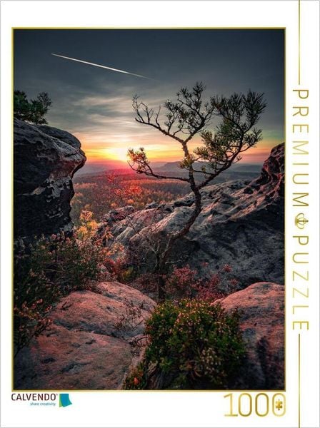 CALVENDO Puzzle Gohrisch-Felsen | 1000 Teile Lege-Größe 64x48cm Foto-Puzzle für glückliche Stunden