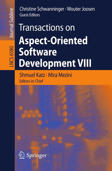Produktbild: Transactions on Aspect-Oriented Software Development VIII