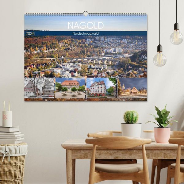 Produktbild: Nagold (Wandkalender 2026 DIN A2 quer), CALVENDO Monatskalender