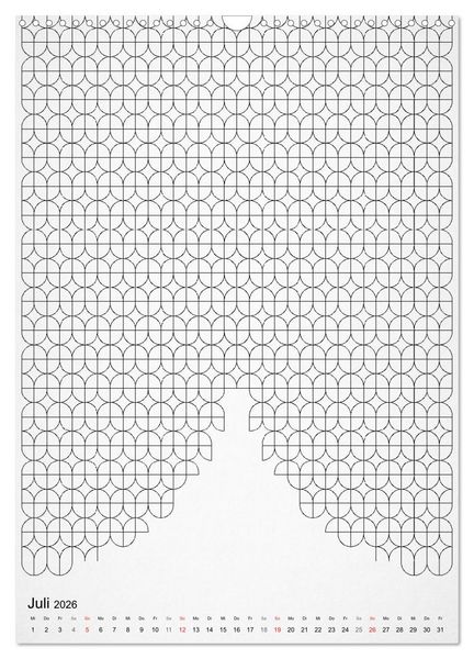 Produktbild: Geometric Graphik Art (Wandkalender 2026 DIN A3 hoch), CALVENDO Monatskalender