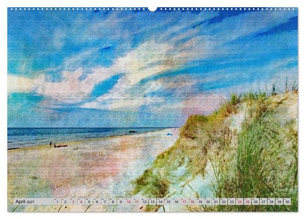 Produktbild: D&auml;nemark - Sch&ouml;nheiten J&uuml;tlands in feinen Aquarellfarben (hochwertiger Premium Wandkalender 2027 DIN A2 quer), Kunstdruck in Hochglanz