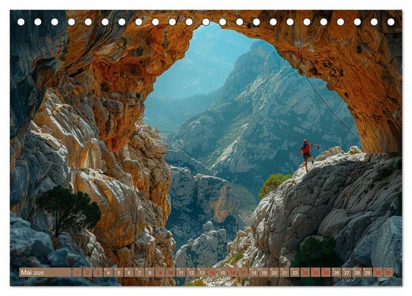 Produktbild: Vertikale Freiheit (Tischkalender 2026 DIN A5 quer), CALVENDO Monatskalender