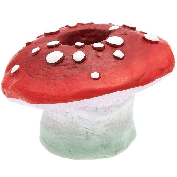 Produktbild: Kerzenhalter Fliegenpilz aus Zement, &Oslash; 10 cm x 7 cm, passend f&uuml;r Kerzen &Oslash; 2,4 cm