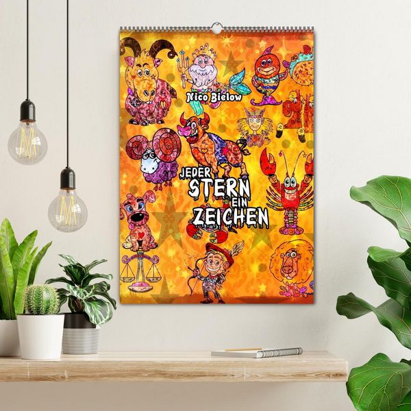 Produktbild: Jeder Stern ein Zeichen (Wandkalender 2026 DIN A2 hoch), CALVENDO Monatskalender