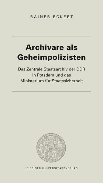 Produktbild: Archivare als Geheimpolizisten