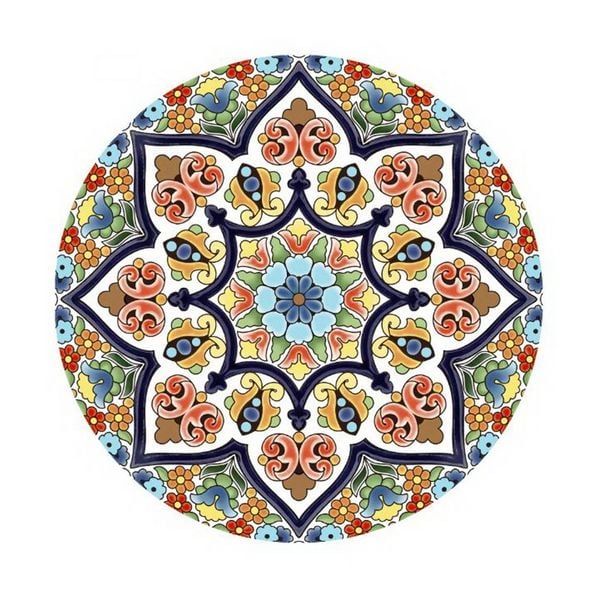 Produktbild: HTI-Living Bistro Sitzgruppe Metall blau Tisch mit 2 St&uuml;hlen Balkon Set Gartenm&ouml;bel Mosaik