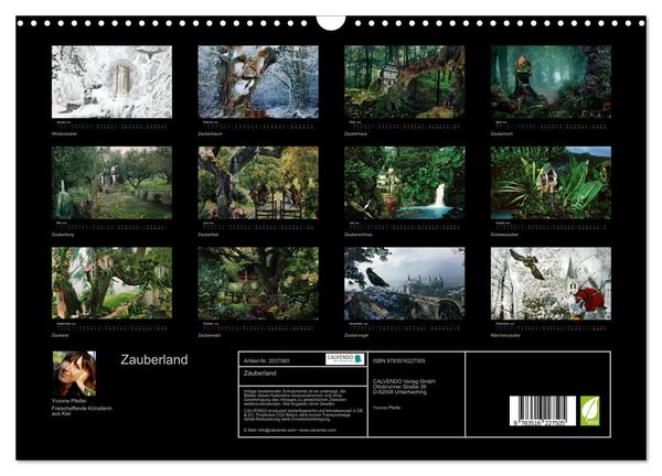 Produktbild: Zauberland (Wandkalender 2026 DIN A3 quer), CALVENDO Monatskalender