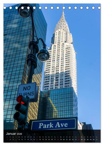 Produktbild: New York Wolkenkratzer (Tischkalender 2026 DIN A5 hoch), CALVENDO Monatskalender