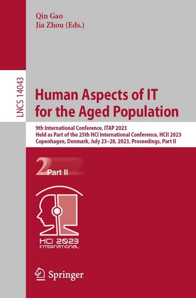 Produktbild: Human Aspects of IT for the Aged Population